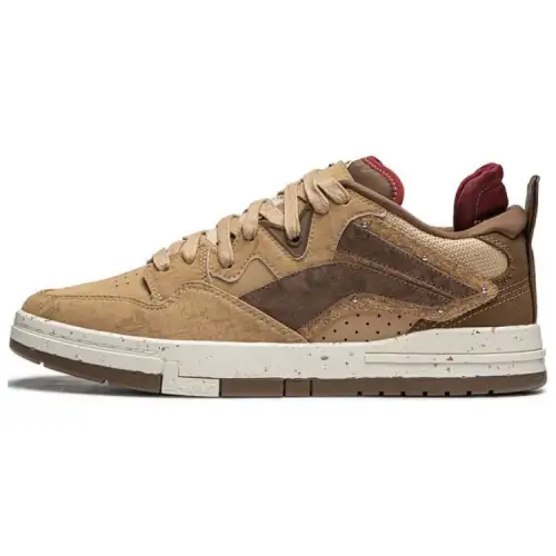 Li Ning Wave PRO Slip Resistant Abrasion Resistant Low top Skateboard Shoes Women's Brown