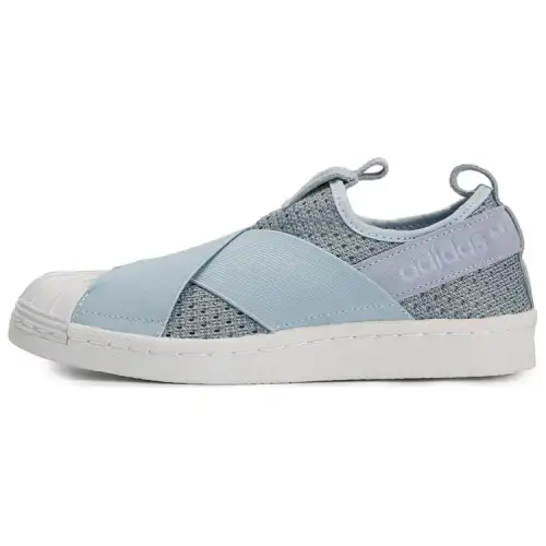 Adidas Originals SUPERSTAR Low top Skateboard Shoes Women's Light Blue