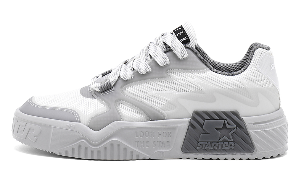 STARTER Vol Abrasion Resistant Lightweight Wear resistant And Lightweight Low top Skateboard Shoes Unisex Gray