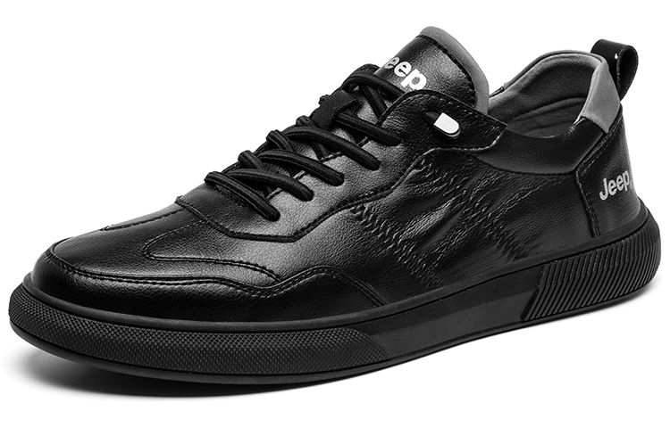 Jeep Abrasion Resistant, Lightweight, And Breathable Low top Skateboard Shoes Men's Black