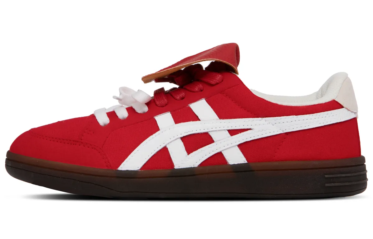 Onitsuka Tiger Advanti Coverage Slip Resistant Abrasion Resistant Balance Low top Skateboard Shoes Unisex Red White