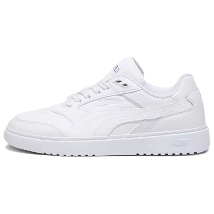 PUMA Doublecourt Comfortable And Lightweight Low top Skateboard Shoes Unisex White