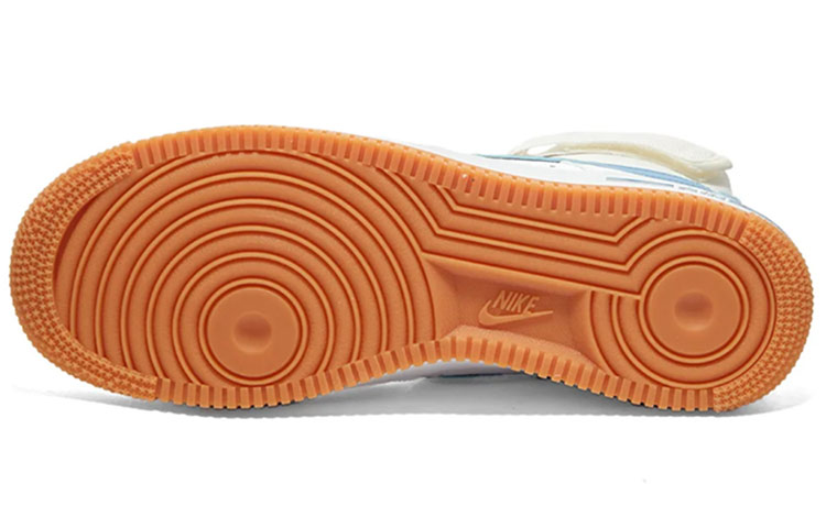 Женские кеды Nike Air Force 1 (бело-синие) — Белыйсиний — фото 5