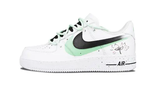 Nike Air Force 1 Low top Skateboard Shoes Men's White Green