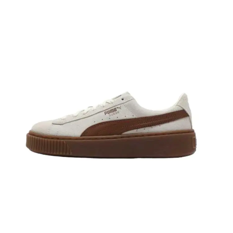PUMA Suede Low top Skateboard Shoes Women's Ecru