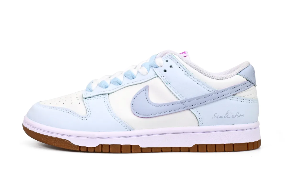 Nike Dunk Low top Skateboard Shoes Women's Dusty Blue