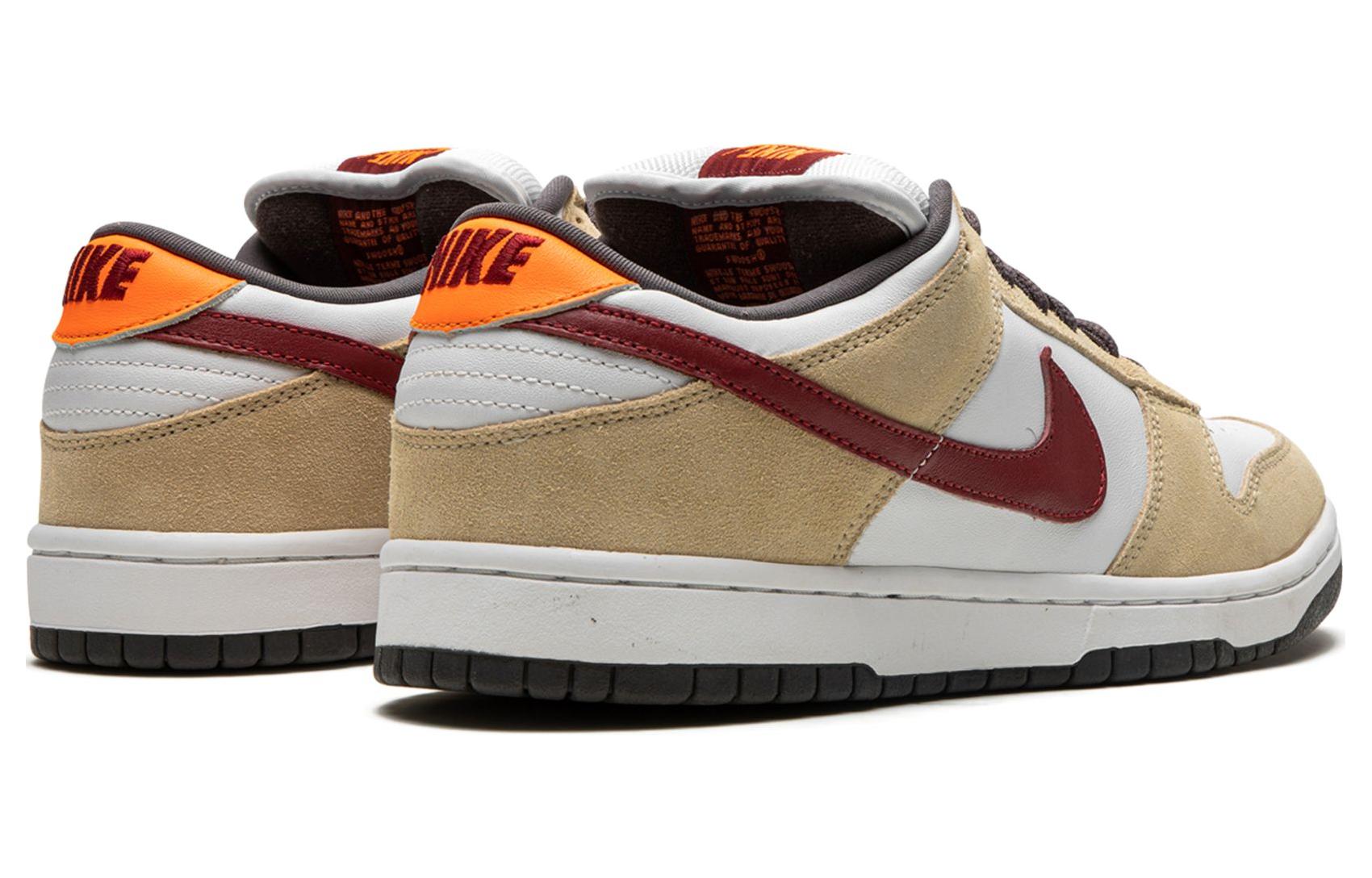 Мужские кеды Nike Dunk SB "crimson" (бело-красные) — 杏/白/红 — фото 4