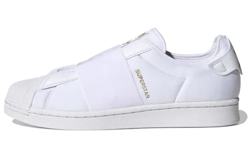 Adidas Superstar Slip On Shoes 'White Gold Metallic'