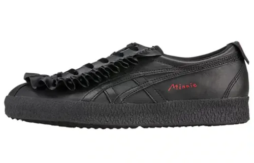 Onitsuka Tiger Mexico Delegation Abrasion Resistant Low top Skateboard Shoes Unisex Black