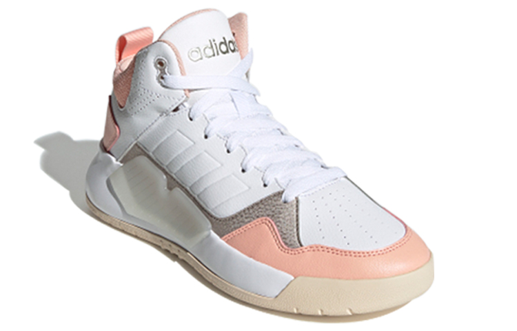 Женские кеды adidas neo PLAY9TIS 2 (бело-коричнево-оранжевые) — фото 2