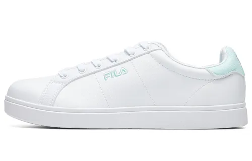 FILA FUSION Court Deluxe Skateboard Shoes Women's Low Top Group White/Aqua Green