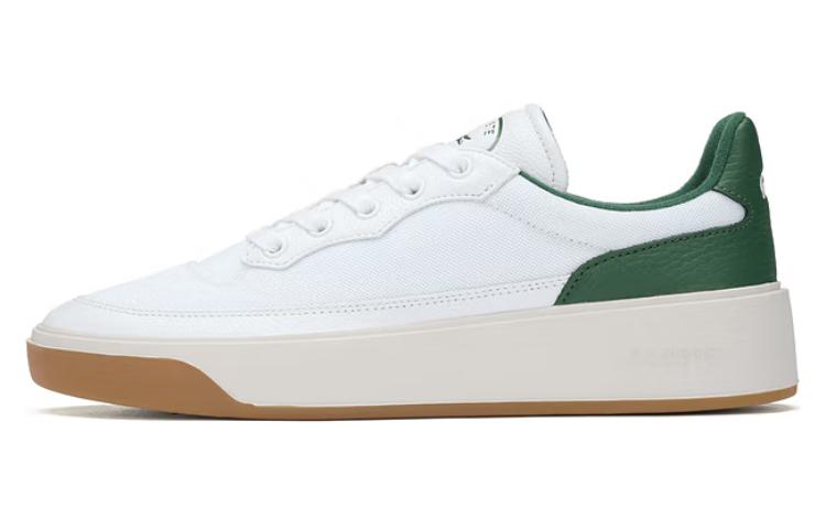 Мужские кеды LACOSTE (бело-зеленые)