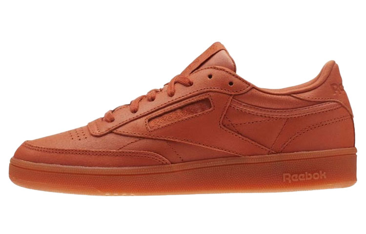 Reebok Club C Skateboard Shoes Women's Low Top Orange Red
