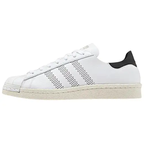 Adidas Originals Superstar 80s Abrasion Resistant Low top Skateboard Shoes Women's White