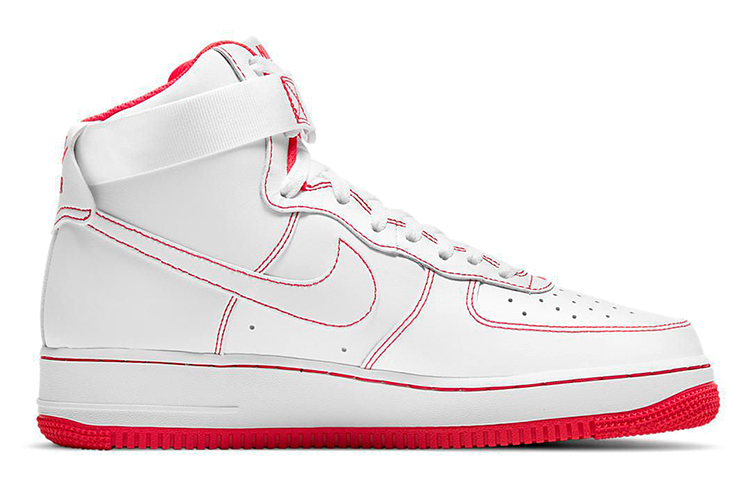 Мужские кеды Nike Air Force 1 7 (бело-красный) — Белый / красный — фото 2