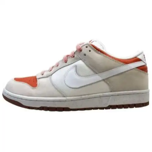 Nike Dunk Low Cl White/White Hoop Orange