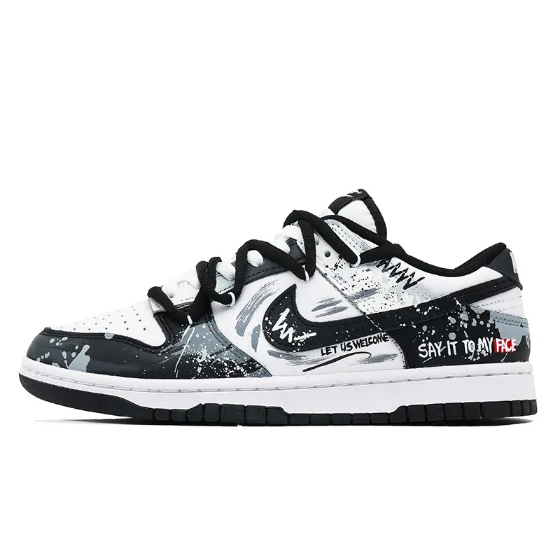 Nike Dunk Luxury Streetwear Gray Cushioning Abrasion Resistant Cushioning, Wear Resistant Low top Skateboard Shoes
