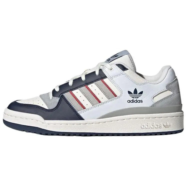 Adidas Originals FORUM CL Low top Skateboard Shoes Unisex White Gray Blue