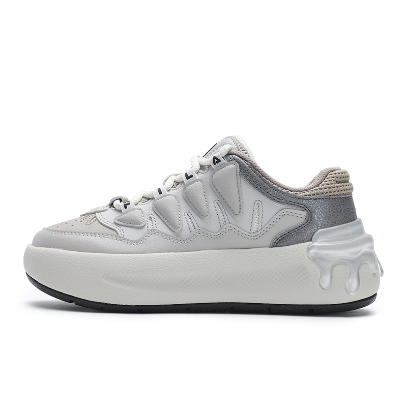 FILA CARROT 1 Slip Resistant Abrasion Resistant Low top Skateboard Shoes Women's Antarctic Gray
