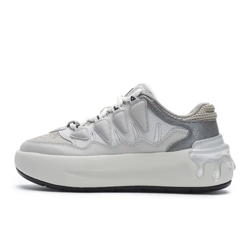 FILA CARROT 1 Slip Resistant Abrasion Resistant Low top Skateboard Shoes Women's Antarctic Gray
