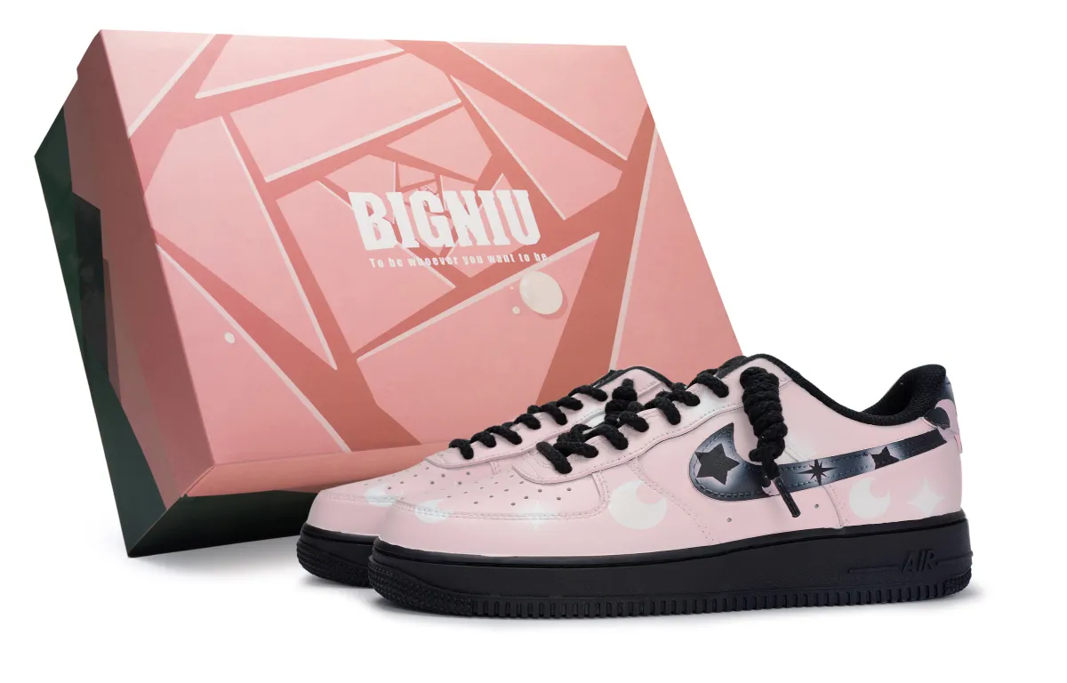 Nike Air Force 1 07 811 Manufacturing, Pink Moon, Special Shoe Box Slip Resistant Abrasion Resistant