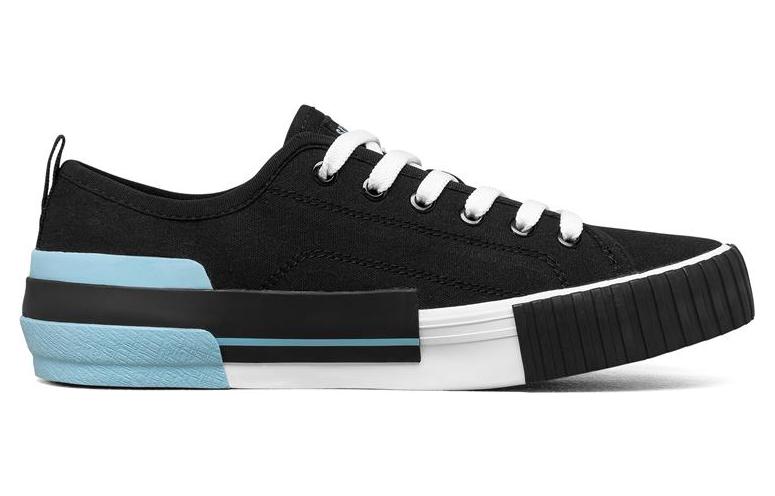 Женские кеды Skechers New Moon (черно-синие) — Чёрный / синий — фото 2
