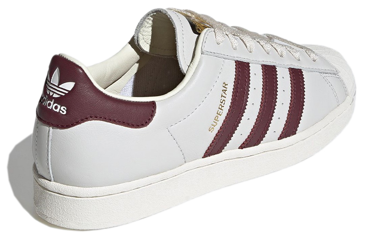 Кеды adidas originals Superstar (бело-коричневые) — фото 4