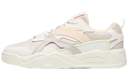 ANTA Skateboard Shoes Women's Low Top Gray White Pink