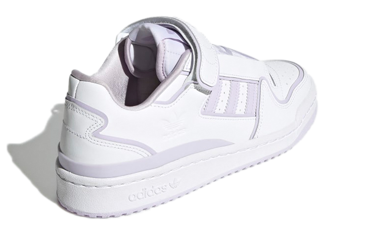 Женские кеды adidas originals FORUM Plus (бело-фиолетовые) — фото 4