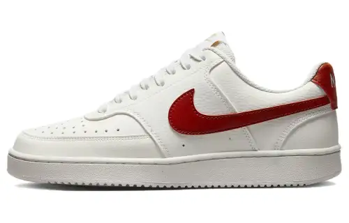 Nike Court Vision Low Minimalist Style Low top Comfortable Skateboard Shoes Women's White Red