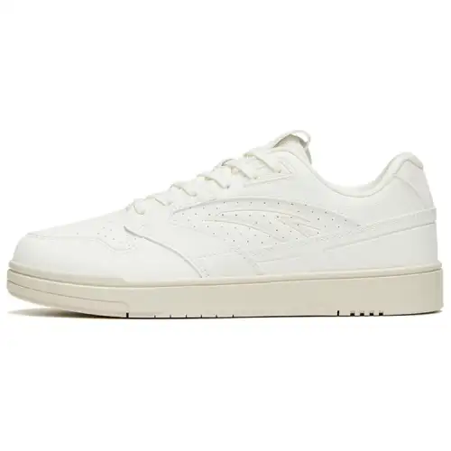 Anta Abrasion Resistant Abrasion Resistant Low top Skateboard Shoes Women's Ivory White