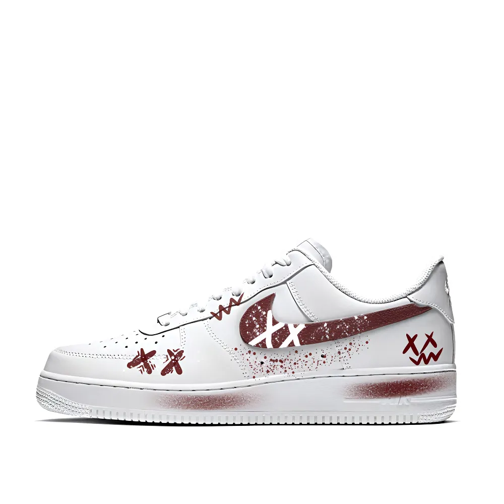 Nike Air Force 1 Low top Skateboard Shoes Unisex Red