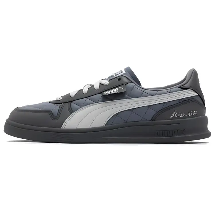 PUMA Indoor Abrasion Resistant Abrasion Resistant Low top Skateboard Shoes Unisex Gray