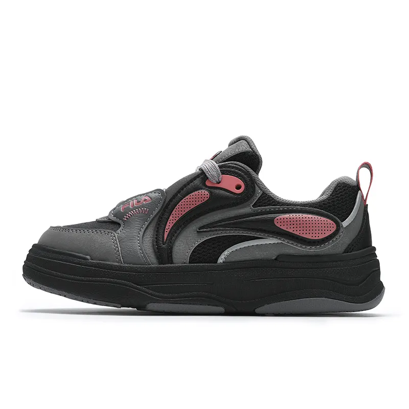 FILA Abrasion Resistant Low top Skateboard Shoes Women's Gray Black