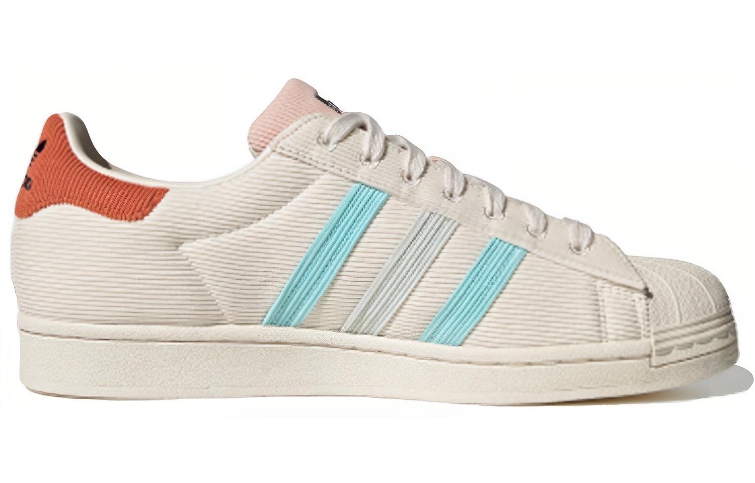 Кеды adidas SUPERSTAR (бежево-красные) — фото 2