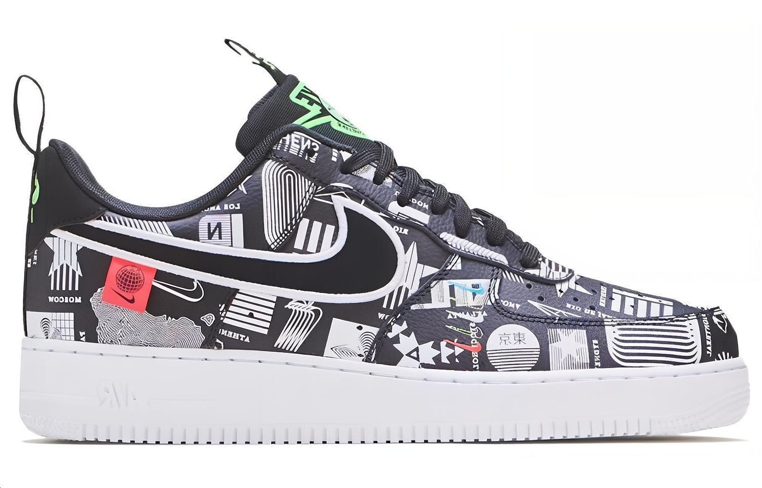 Кроссовки Nike Air Force 1 '07 LX (черный) — Чёрный — фото 2