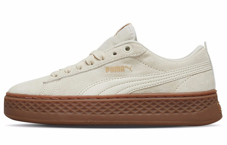 Женские кеды PUMA Smash Platform SD (бежевые)