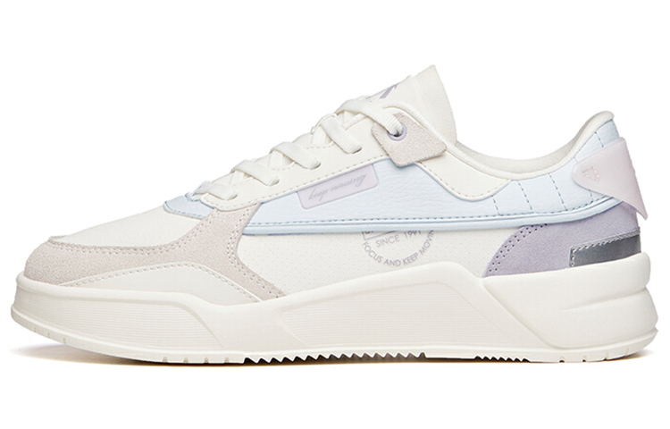 Anta Life Collection Casual Low top Skateboard Shoes Women's White Gray Purple