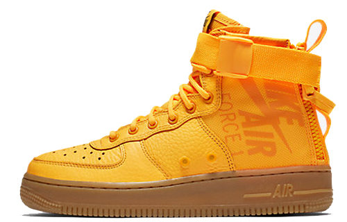 Nike Air Force 1 OBJ Odell Beckham нескользящие свет средней высоты панель обувь мужские и женские фасон унисекс Апельсин