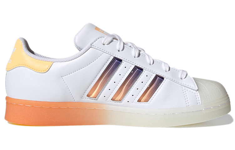 Женские кеды adidas Superstar (бело-фиолетовый) — фото 2