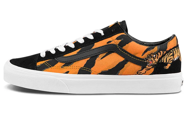 Vans Unisex Style 36 Low Top Sneakers Black/Orange