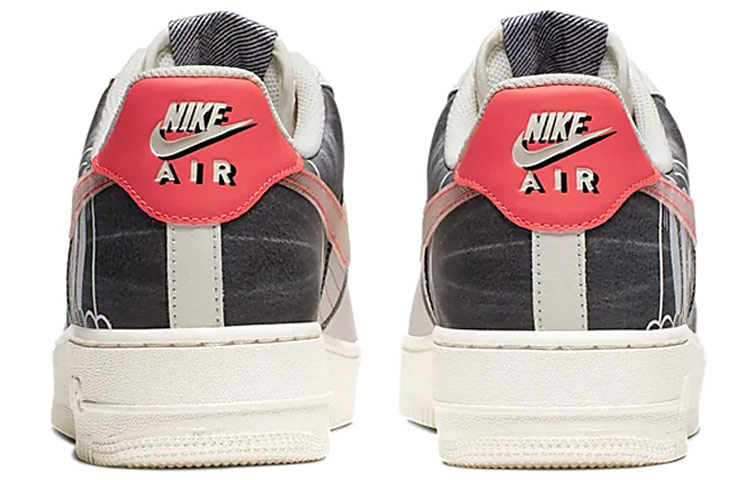 Кеды Nike Air Force 1 07 PRM 2 (бело-серый) — Серыйбелый — фото 5