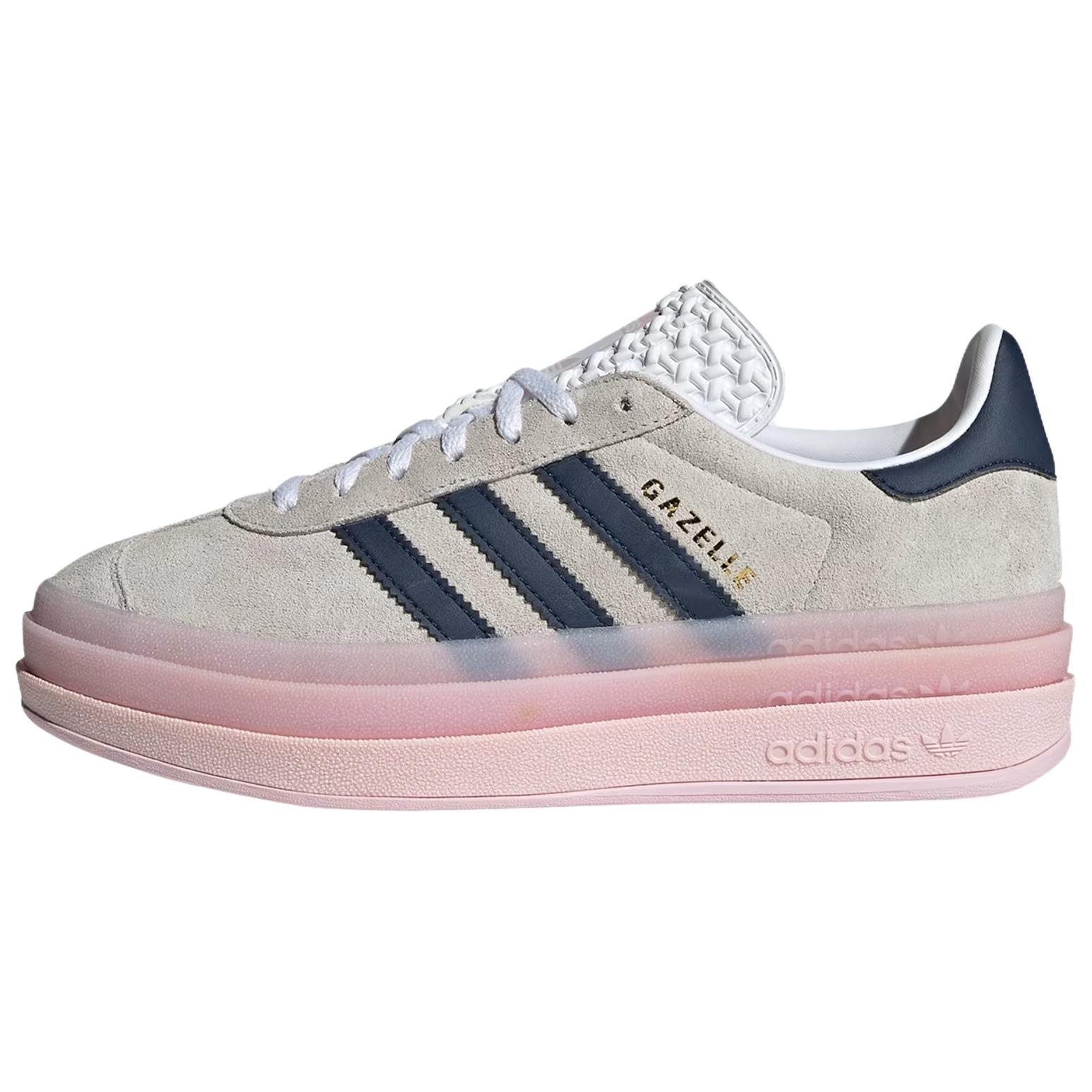 Gazelle Wmns Adidas Originals Bold 'White Clear Pink Indigo' Women's