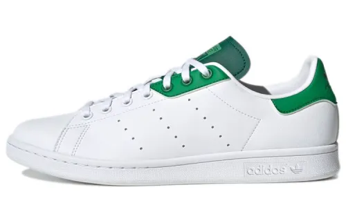 Adidas Originals Stan Smith Cozy Wear Resistant Skate Shoes White Green Unisex 'White Green'