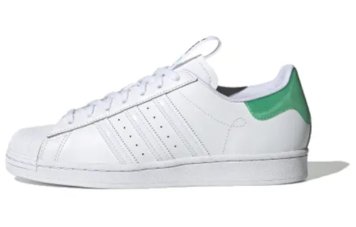 Adidas Originals Superstar Guangzhou Retro Low Top Casual Skate Shoes Unisex White Green