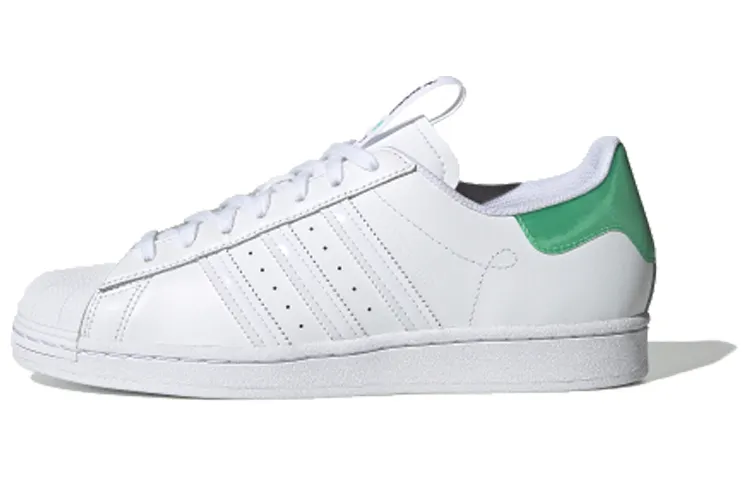 Adidas Originals Superstar Guangzhou Retro Low Top Casual Skate Shoes Unisex White Green