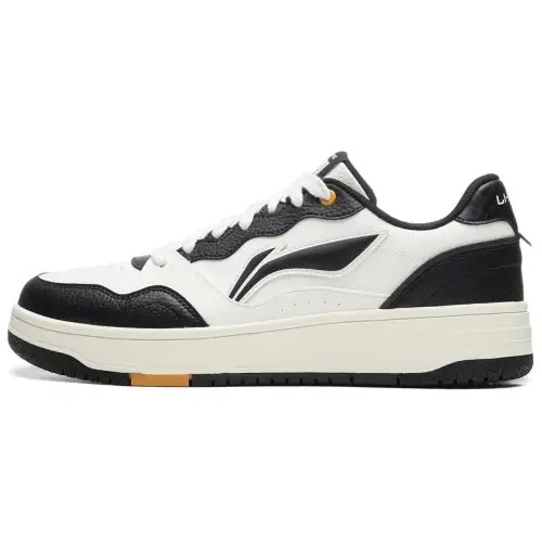 Li Ning Tianji Soft Slip Resistant Abrasion Resistant Low top Skateboard Shoes Men's White Black
