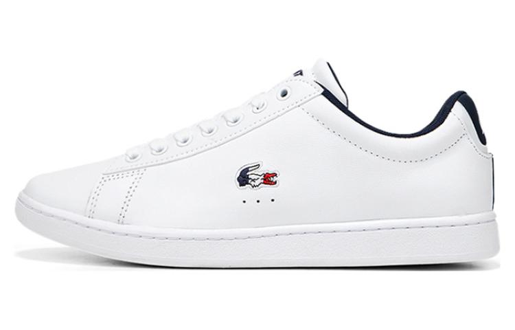 LACOSTE Leather Comfortable Stylish Skateboarding Shoes Women's White