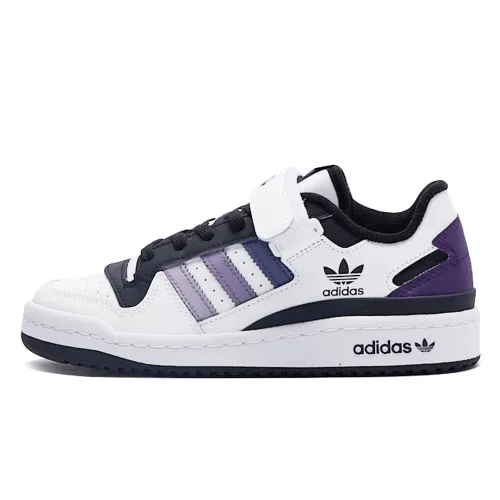 Adidas Originals FORUM Bubble Jellyfish, Grape Soda Abrasion Resistant Low top Skateboard Shoes Unisex White Purple