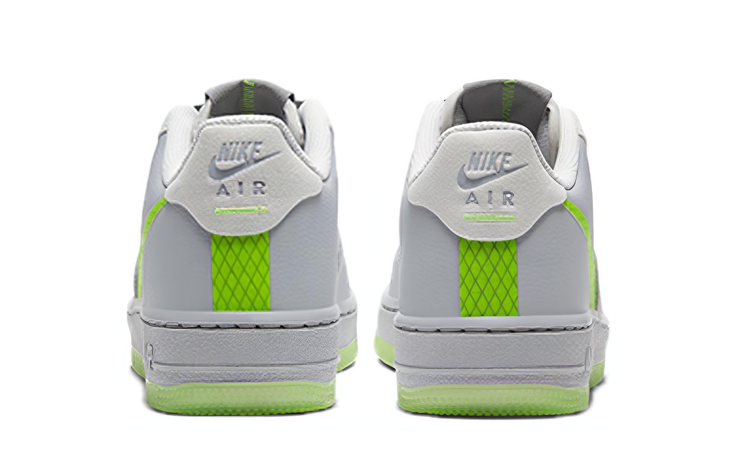 Женские кеды Nike Air Force 1 Lv8 3 (серо-зеленые) — Серый / зелёный — фото 5